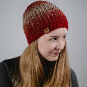 Dámská zimní čepice červená