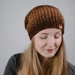 zimní čepice s vlnou