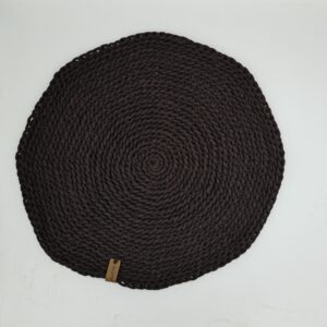 Hnědé prostírání kulaté