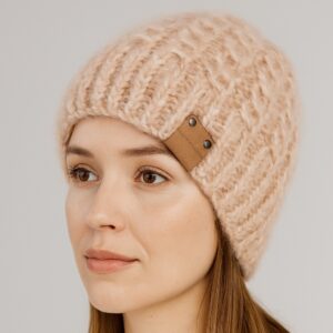 Dámská chunky čepice s copánky