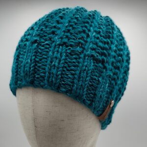 Dámská čepice modrozelená