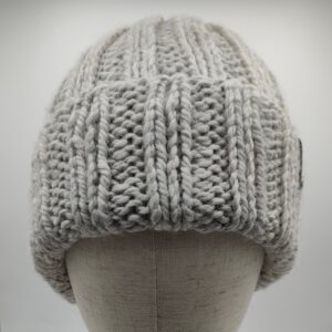 Zimní chunky čepice stříbrošedá