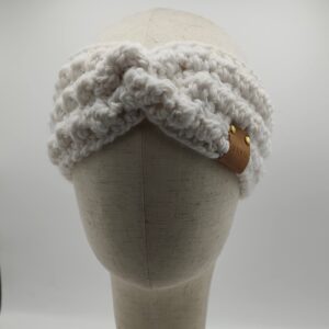 Bílá dámská čelenka