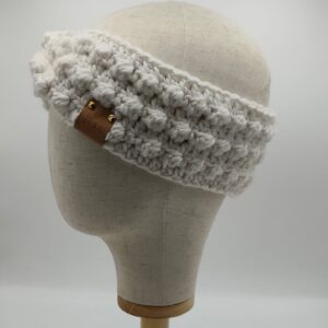 Bílá dámská čelenka