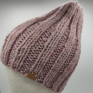 Dámská chunky čepice růžová