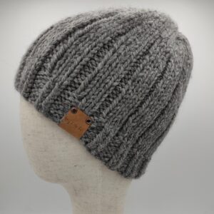 Zimní čepice unisex šedá