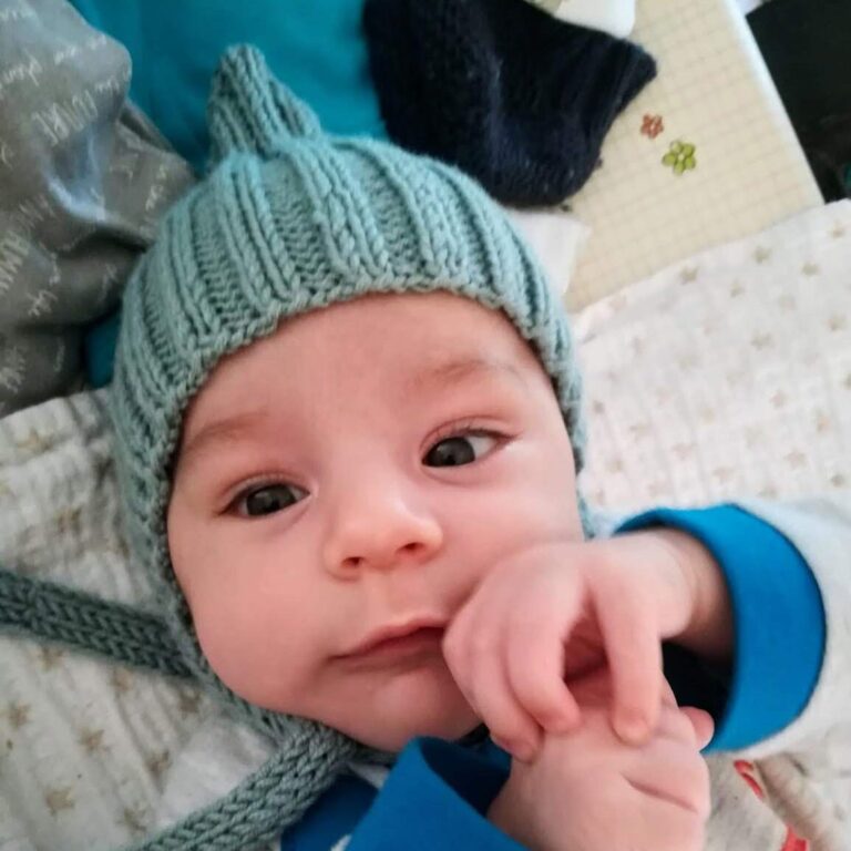 Dětská čepice Skřítek z merina