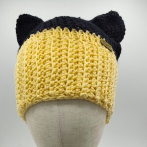 Vlněná čepice kočka