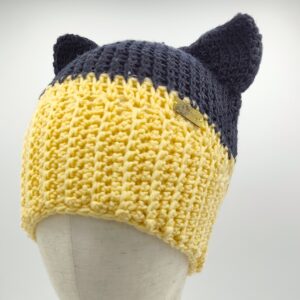 Vlněná čepice kočka