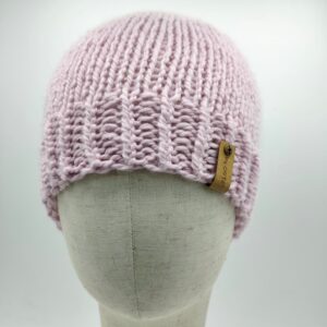 Nízká čepice Andés pudrově růžová