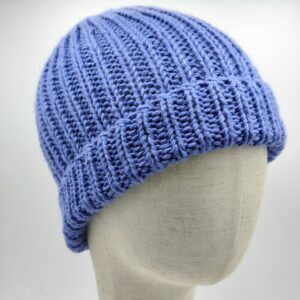 Dětská vlněná unisex čepice modrá