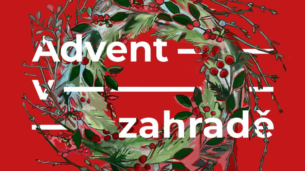 advent v zahradě