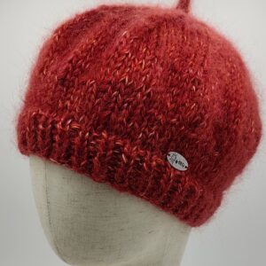 baret Vlněný baret žíhaný