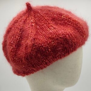 Vlněný baret žíhaný