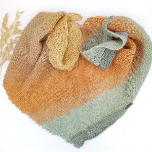 Vlněný pletený šátek ombré