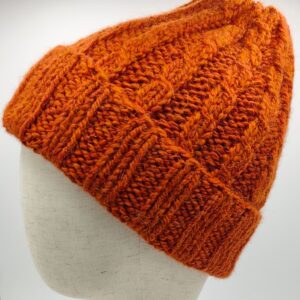 pletena-vlnena-cepice Pletená čepice rezavá