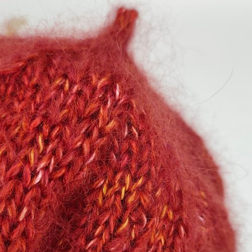 Vlněný baret žíhaný