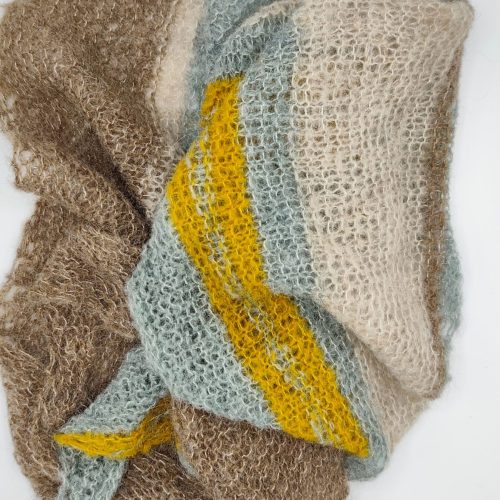 Vlněný pletený šátek Autumn